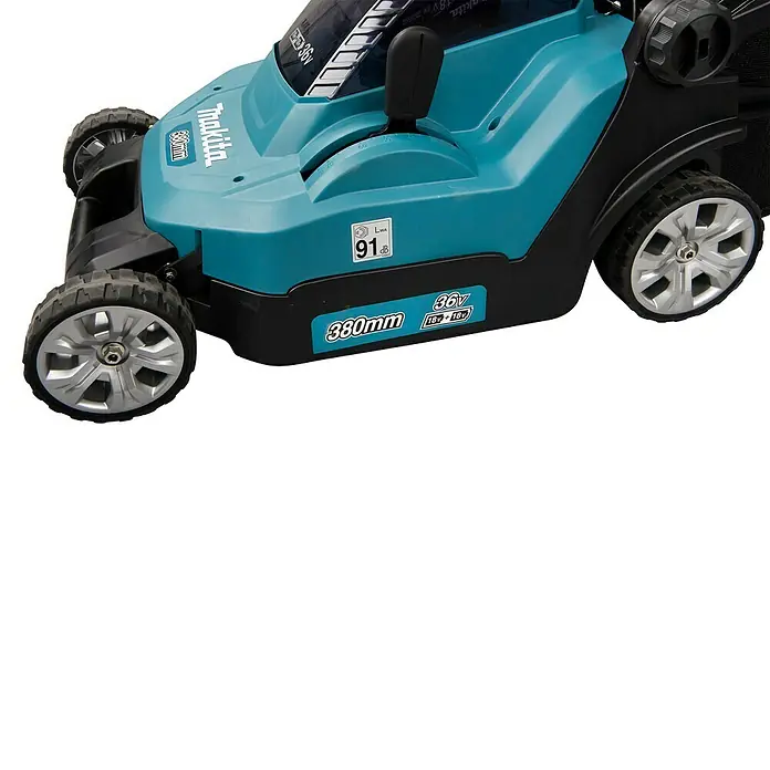 Makita Akku-Rasenmäher DLM382PM2 - 36 V, 2 Akkus, 4 Ah, Schnittbreite: 38 cm - Detailaufnahme