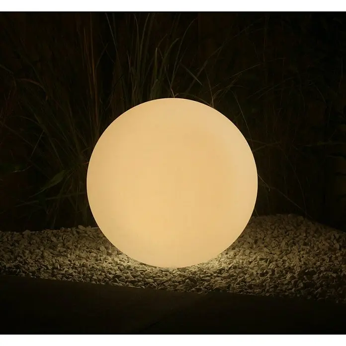 Garden Lights Bolvormige buitenlamp - Wit, Lichtkleur: RGB - Sfeeropname