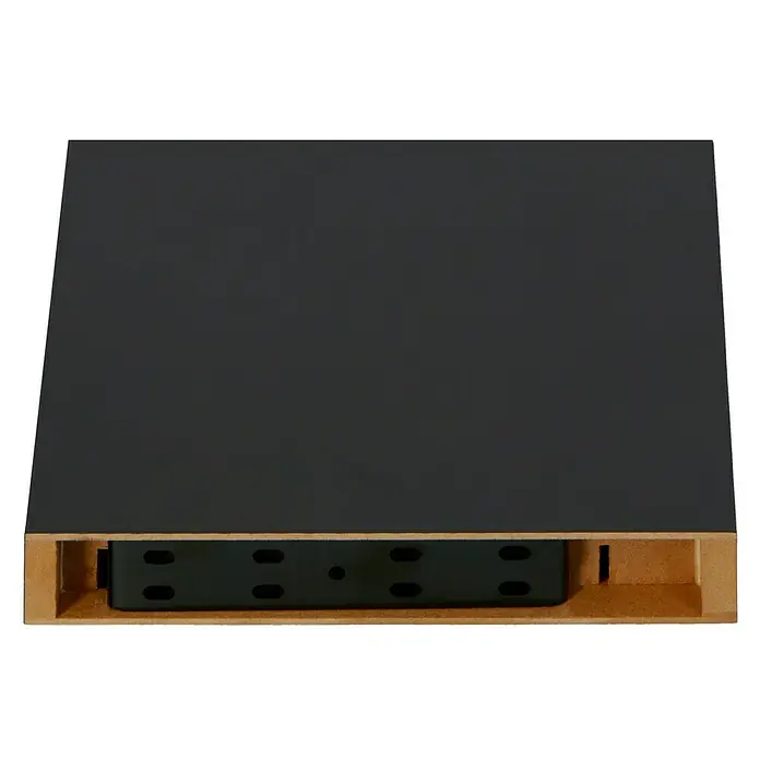 Regalux Wandboard XL4 - 23,5 x 24 x 3,8 cm, Schwarz, Belastbarkeit: 12 kg - Rückansicht