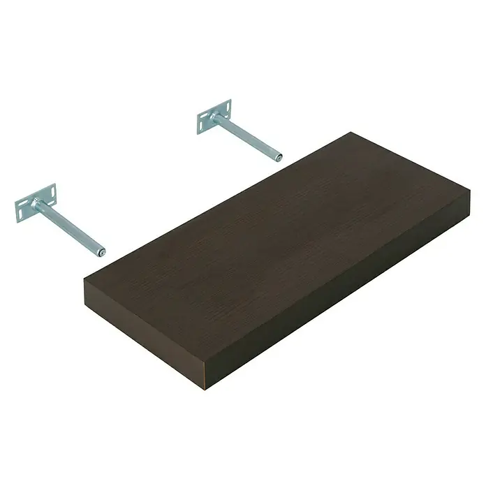 Dolle Wandboard Big Boy - L x B x H: 57 x 25 x 5 cm, Mocca, Belastbarkeit: 30 kg - Diagonale Ansicht