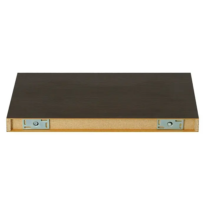 Dolle Wandboard Big Boy - L x B x H: 57 x 25 x 5 cm, Mocca, Belastbarkeit: 30 kg - Rückansicht