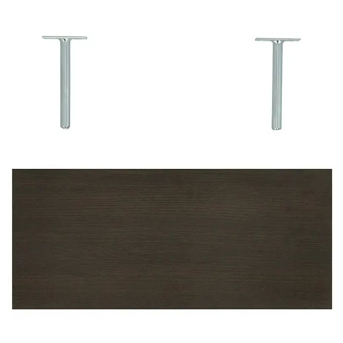 Dolle Wandboard Big Boy - L x B x H: 57 x 25 x 5 cm, Mocca, Belastbarkeit: 30 kg - Draufsicht