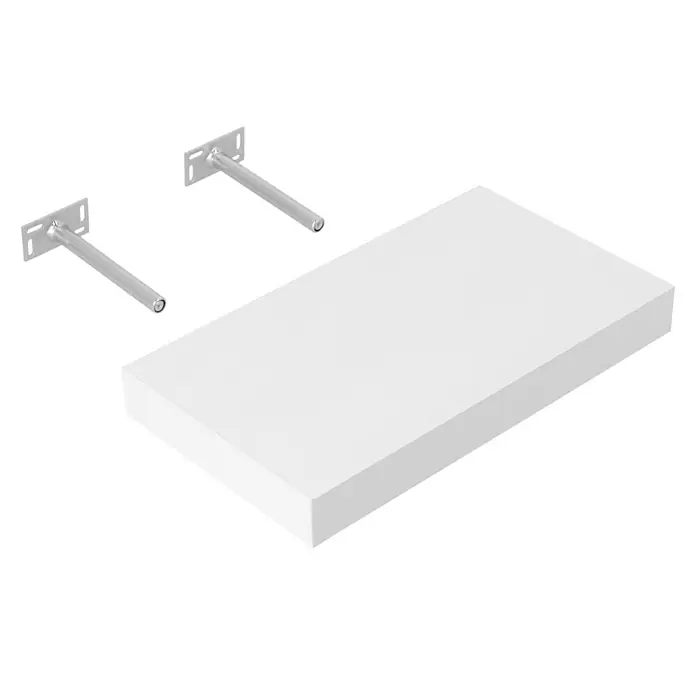 Dolle Wandboard Big Boy - L x B x H: 44,5 x 30 x 5 cm, Weiß, Belastbarkeit: 30 kg - Diagonale Ansicht