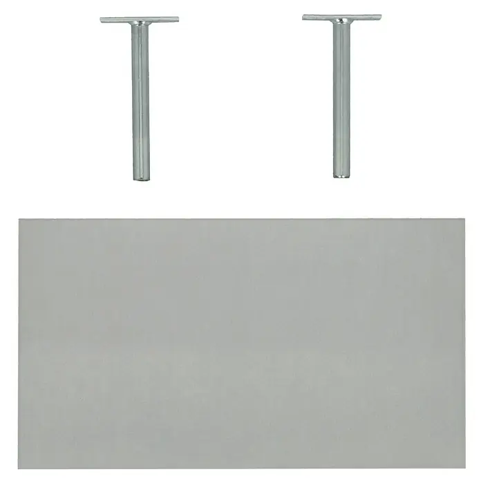 Dolle Wandboard Big Boy - L x B x H: 44,5 x 25 x 5 cm, Silber, Belastbarkeit: 30 kg - Draufsicht