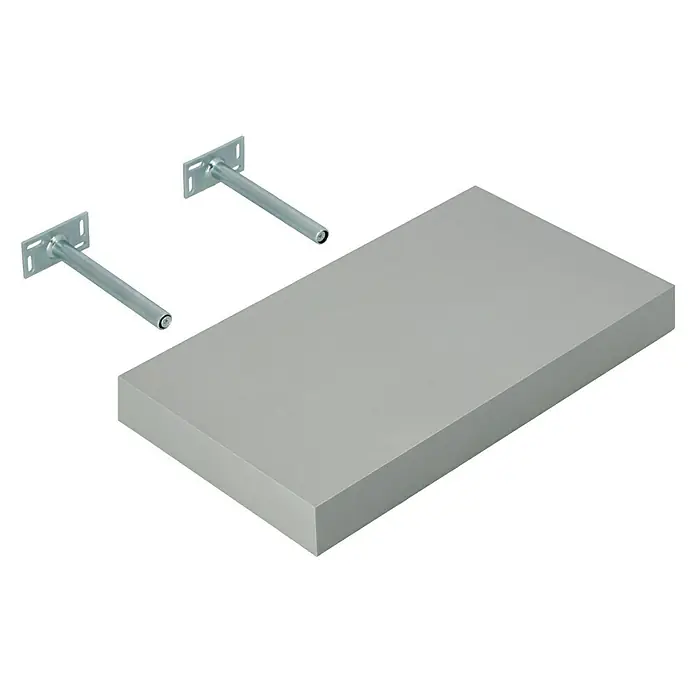 Dolle Wandboard Big Boy - L x B x H: 44,5 x 25 x 5 cm, Silber, Belastbarkeit: 30 kg - Diagonale Ansicht
