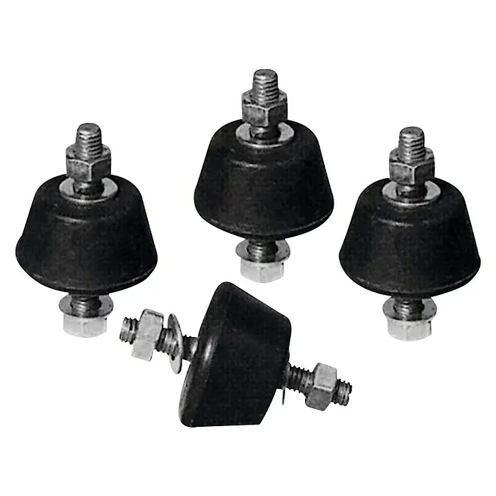 Amortiguador de vibraciones AG35 - Negro, 4 ud. - Vista angular