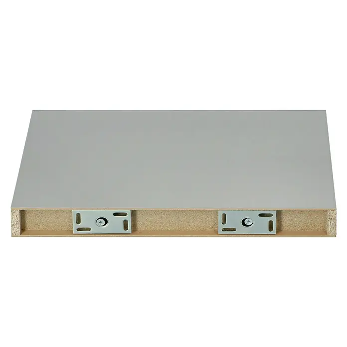 Dolle Wandboard Big Boy - L x B x H: 44,5 x 25 x 5 cm, Silber, Belastbarkeit: 30 kg - Rückansicht