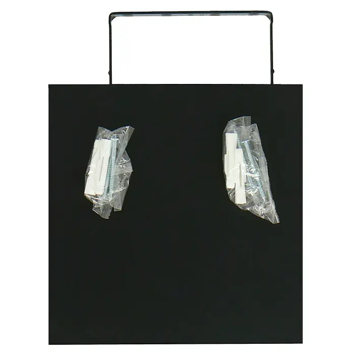 Regalux Wandboard XL4 - 23,5 x 24 x 3,8 cm, Schwarz, Belastbarkeit: 12 kg - Draufsicht