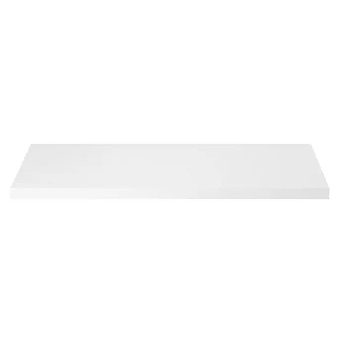 Dolle Zidna polica Big Boy - D x Š x V: 115 x 30 x 5 cm, Bijele boje, Opteretivost: 30 kg - Pogled sprijeda