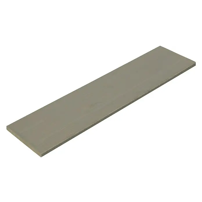 Dolle Wandboard Lite Vintage - L x B x S: 80 x 20 x 1,8 cm, Kiefer Grau - Diagonale Ansicht