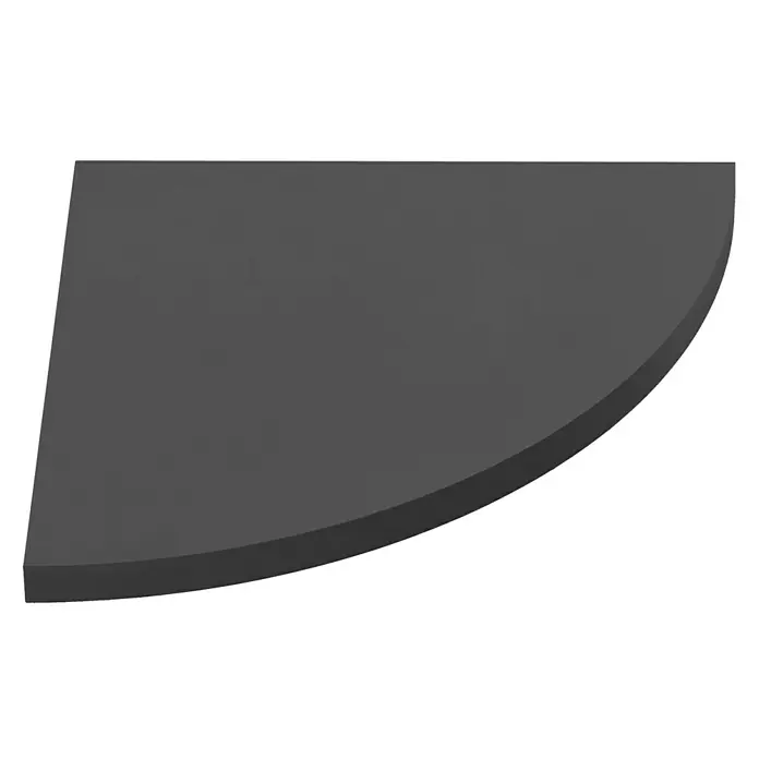 Dolle Wandboard Lite - L x B x S: 30 x 30 x 1,9 cm, Anthrazit - Diagonale Ansicht
