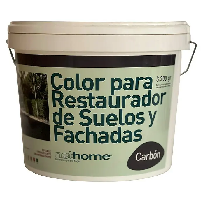 Pigmento concentrado Color Restaurador Suelos y Fachadas - Carbón, 3,2 kg, Mate sedoso - Vista frontal