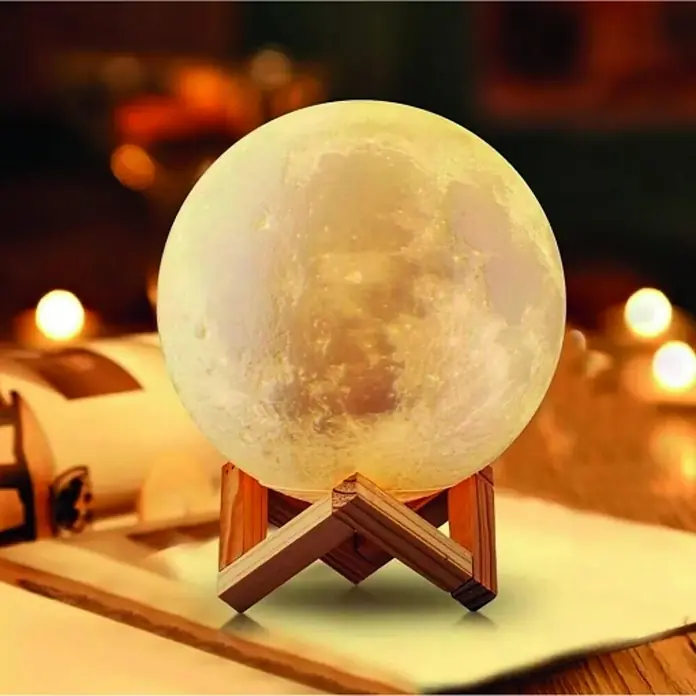 Luz de noche LED Luna - Blanco frío - Foto ambiente