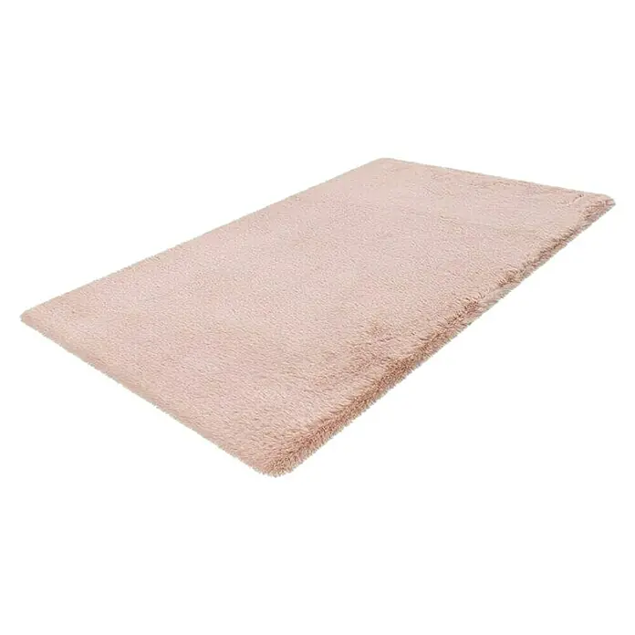 Kupaonski tepih Happy - 67 x 110 cm, Roze boje - Dijagonalni pogled