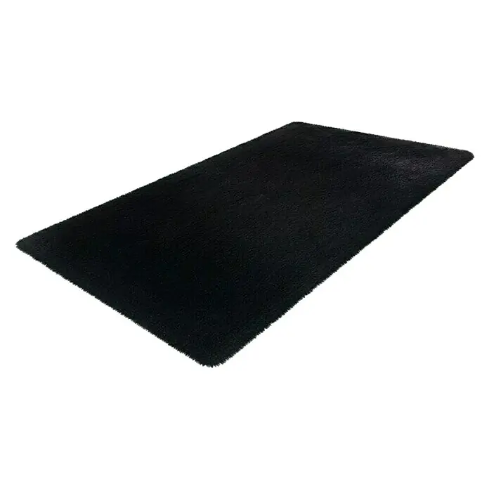 Kupaonski tepih Happy - 67 x 110 cm, Crne boje - Dijagonalni pogled