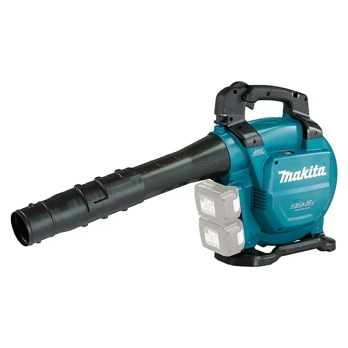 Makita Akku-Laubbläser DUB363ZV - 2 x 18 V, Li-Ionen, Ohne Akku, Blasleistung: 13,4 m³/min - Diagonale Ansicht