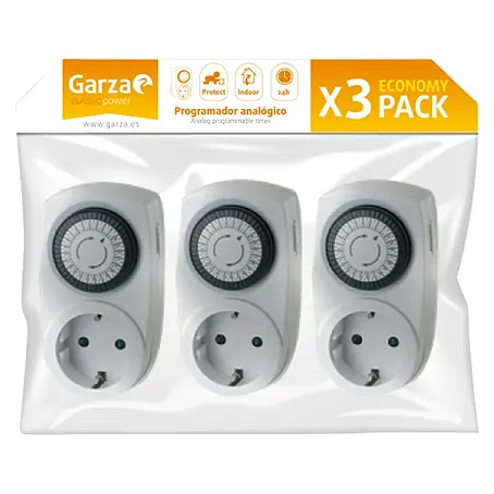 Garza  Temporizador analógico Set x3