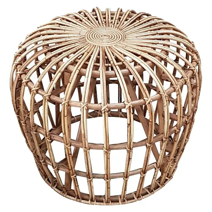 Sunfun Vrtni stolić, okrugli Liam - Ø x V: 63 x 50 cm, Natur boja - Pogled sprijeda