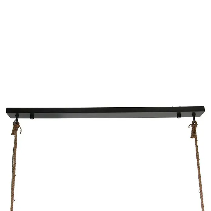 Pendelleuchte - 40 W, Stahl-schwarz/Holz, E27 - Detailaufnahme