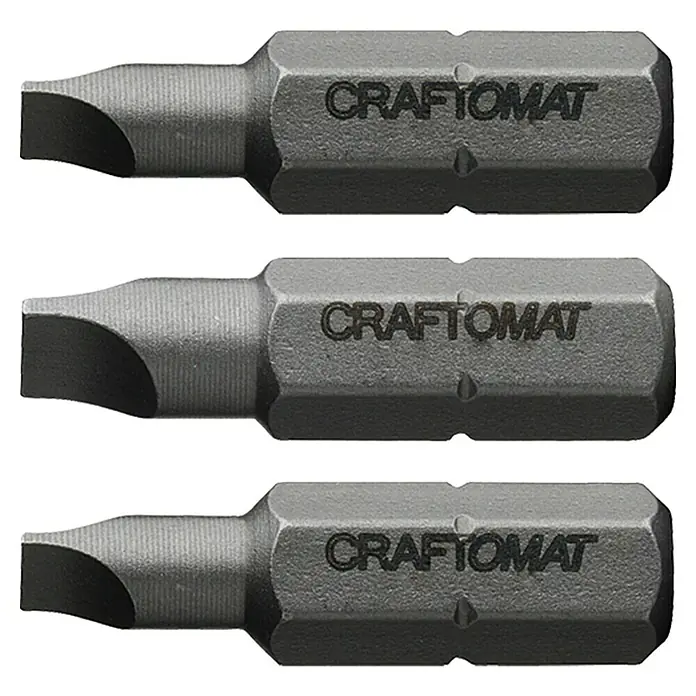 Craftomat Bit Standard - SL 2/2,5/3, 3 -tlg. - Vorderansicht