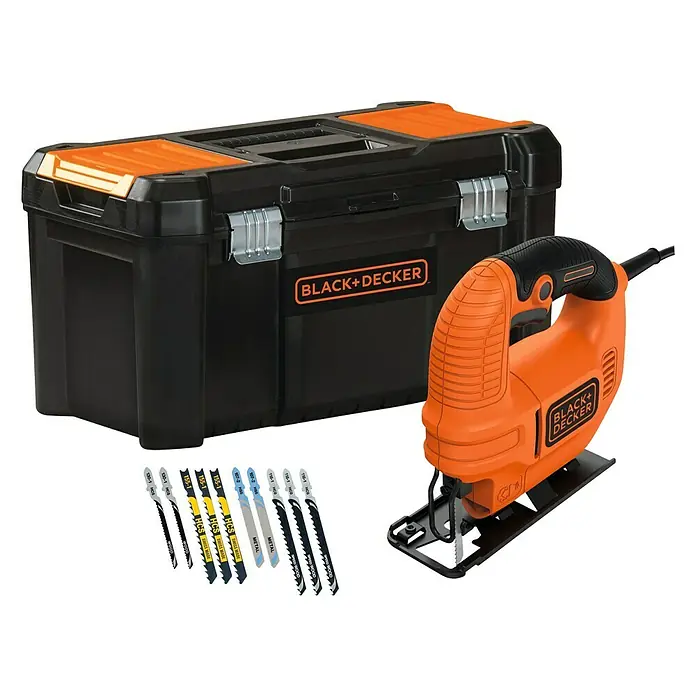Black+Decker Ingás kirakófűrész KS501-QS - 400 W, 3 000 löket/perc - Szögletes nézet