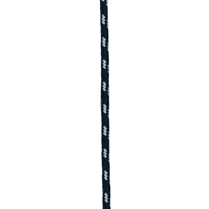 Seilflechter Cabo a metros Yacht-Sheet - Diámetro: 10 mm, Negro/Blanco, Poliéster - Primer plano