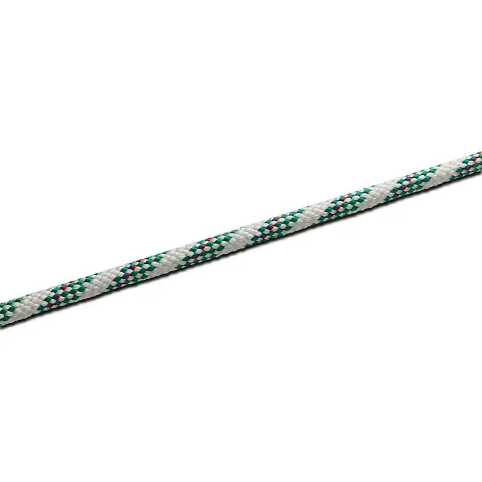 Seilflechter Cabo a metros Atlantik plus - Diámetro: 10 mm, Blanco/Verde, Poliéster - Primer plano
