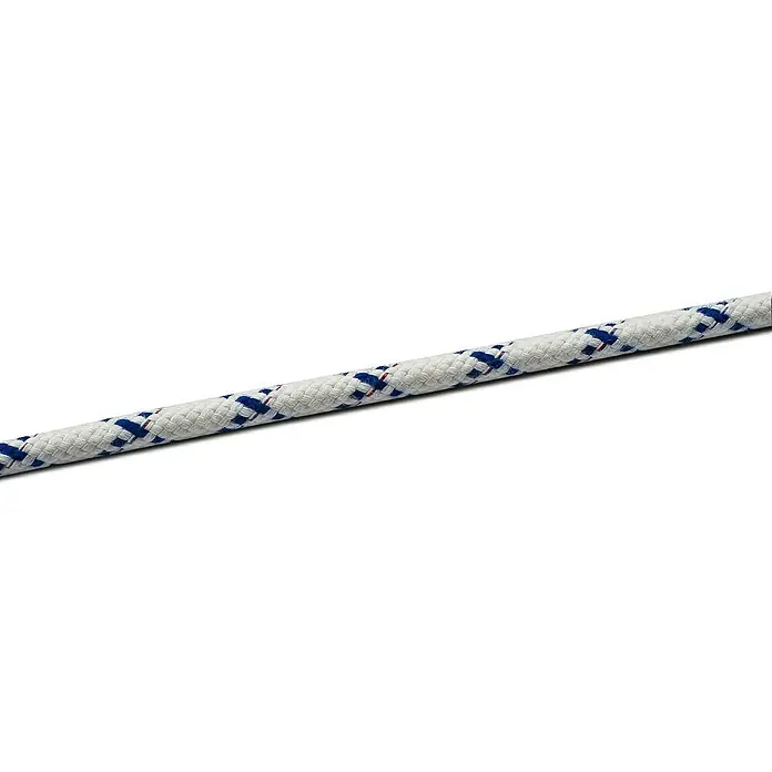 Seilflechter Cabo a metros Olympia-Star-Line - Diámetro: 14 mm, Blanco/Azul, Poliéster - Primer plano