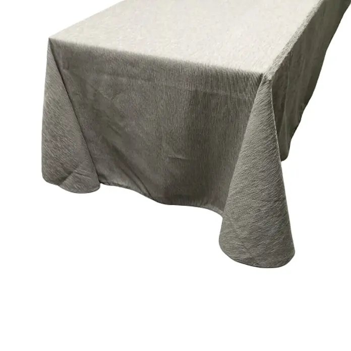 Mantel para mesa Falda - Gris, 120 x 75 cm, Rectangular - Primer plano