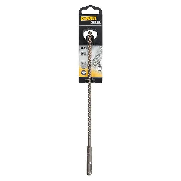 Dewalt SDS-Plus Betonbohrer - Durchmesser: 6 mm, Länge: 260 mm - Vorderansicht