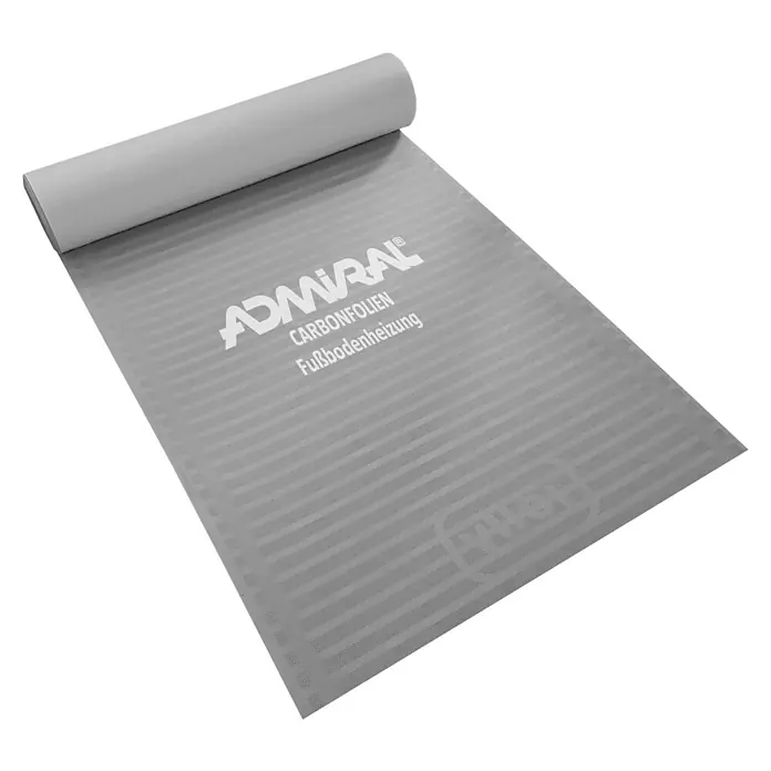Admiral Laminat- & Parkett-Heizfolie Top-Power - 4,5 x 0,5 m, Beheizbare Fläche: 2,25 m² - Diagonale Ansicht