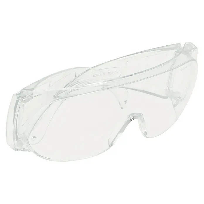 Wisent Schutzbrille - Transparent, Bügel - Diagonale Ansicht