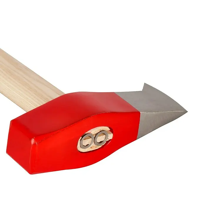 Wisent Spalthammer - 3.000 g, Material Stiel: Holz - Detailaufnahme