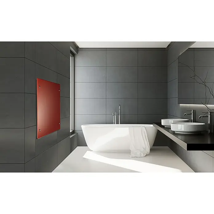 Admiral Infrarot-Glasheizkörper - 70 x 55 cm, 500 W, Rot - Stimmungsaufnahme