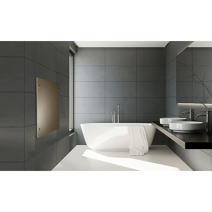 Admiral Infrarot-Glasheizkörper - 70 x 55 cm, 500 W, Beige/Grau - Stimmungsaufnahme