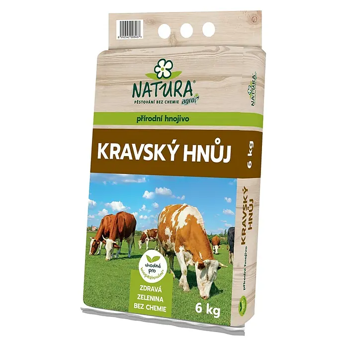 Natura Organsko kravlje gnojivo - Neto težina: 6 kg - Dijagonalni pogled