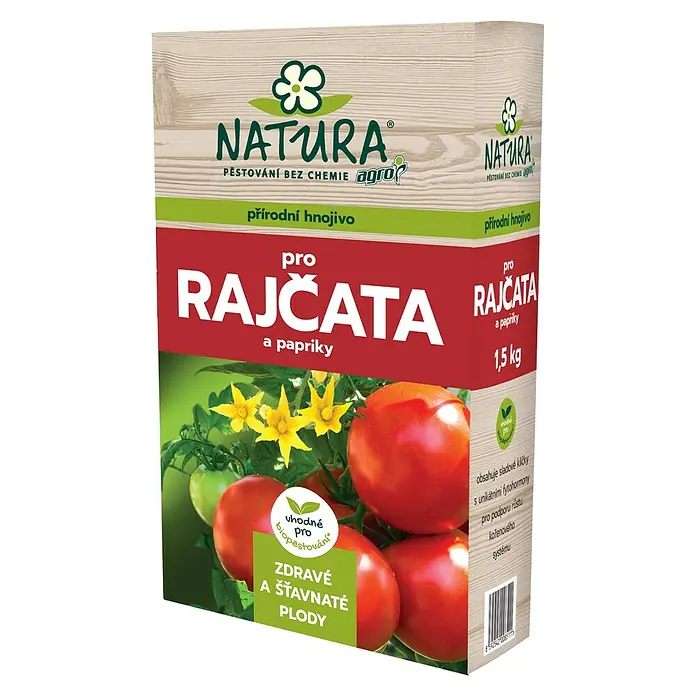 Natura Gnojivo za rajčice i papriku - Neto težina: 1,5 kg - Dijagonalni pogled