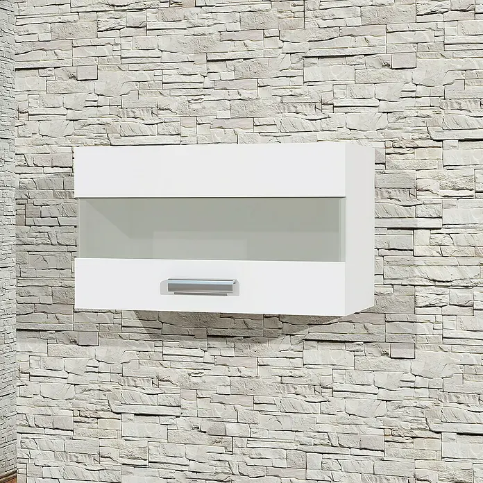Armario colgante Fran - L x An x Al: 55 x 23 x 33 cm, Blanco - Foto ambiente