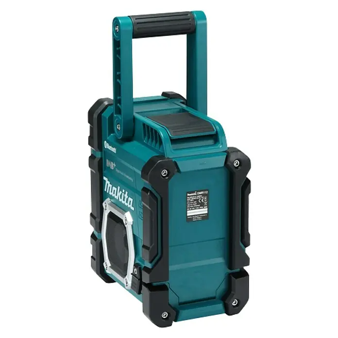 Makita Akku-Baustellenradio DMR112 - Frequenz: 174.928 - 239.200 MHz (DAB/DAB+) - Diagonale Ansicht