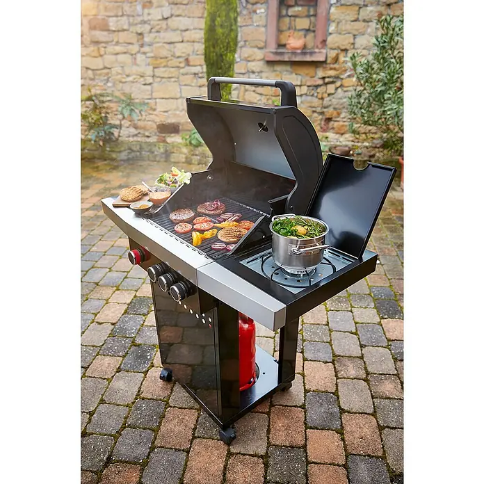 Grillstar Gasgrill Atlanta II 350-1 - Anzahl Brenner: 3, Hauptgrillfläche: 50 x 41,5 cm, 12 kW - Anwendungsbeispiel
