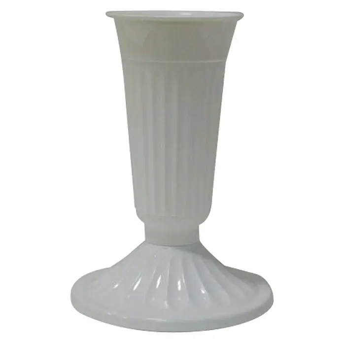 Nadgrobna vaza s podloškom - 25 cm, Plastika - Pogled sprijeda