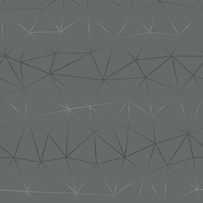 D-c-fix Lámina adhesiva Geométrico - 200 x 45 cm, Plateado/Gris, Autoadhesivo - Primer plano