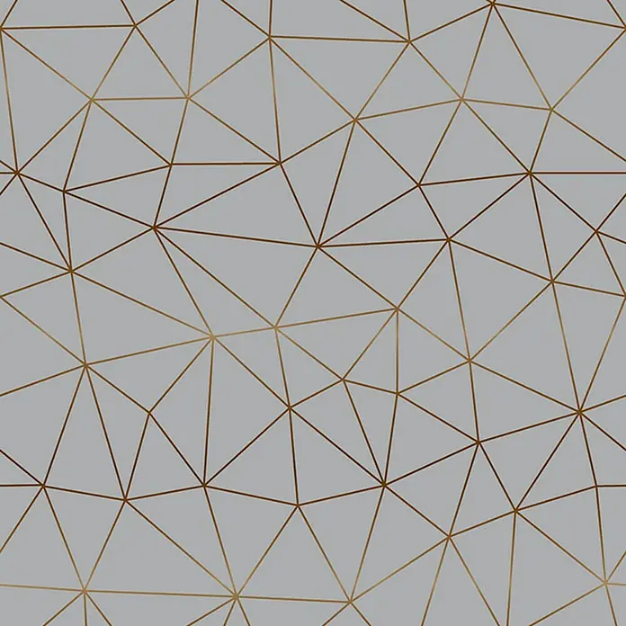 D-c-fix Lámina adhesiva Geométrico - 200 x 45 cm, Oro/Gris, Autoadhesivo - Primer plano