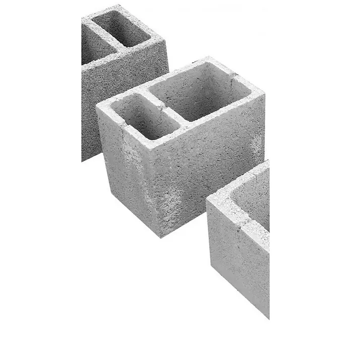 BHS Mallorca Bloque de ventilación - 60 x 40 x 20 cm, Gris, Hormigón - Primer plano