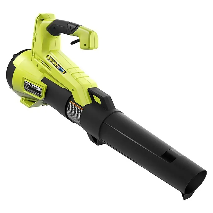 Ryobi ONE+ Akku-Laubbläser RY18BLXC-0 - Blasgeschwindigkeit: 177 km/h - Diagonale Ansicht
