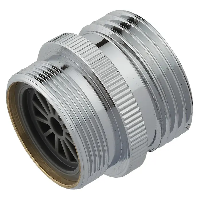 Übergangsstück - M 24 x ¾″, Verchromt - Diagonale Ansicht
