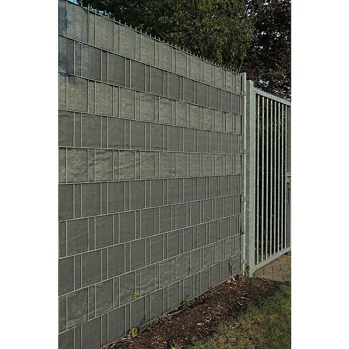 Videx Garden Sichtschutzstreifen - 350 x 19 cm, Anthrazit - Stimmungsaufnahme