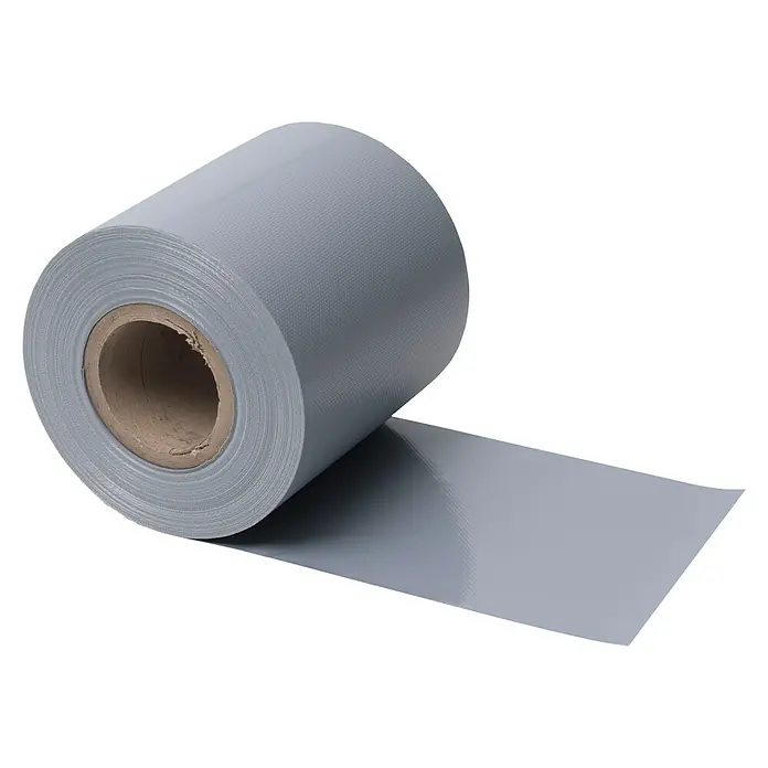 Videx Garden Sichtschutzstreifen - Silber, 35 m x 19 cm, PVC - Diagonale Ansicht