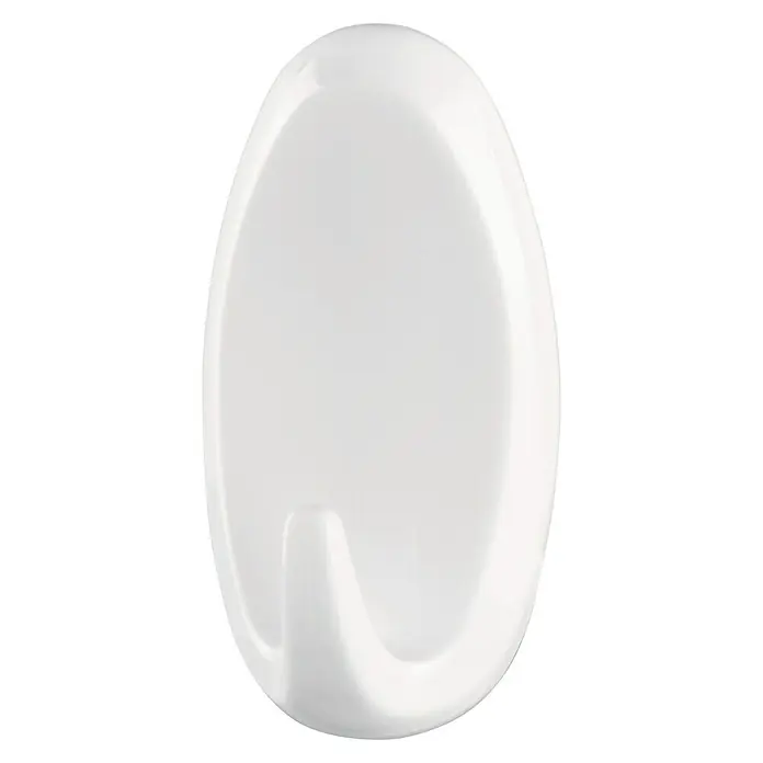 Tesa Powerstrips Selbstklebehaken - Oval, Größe: L, Weiß, 2 Stk. - Vorderansicht