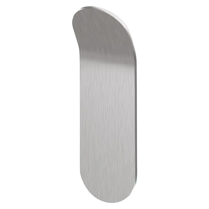 Tesa Powerstrips Selbstklebehaken - Größe: S, Metallic, 2 Stk. - Diagonale Ansicht